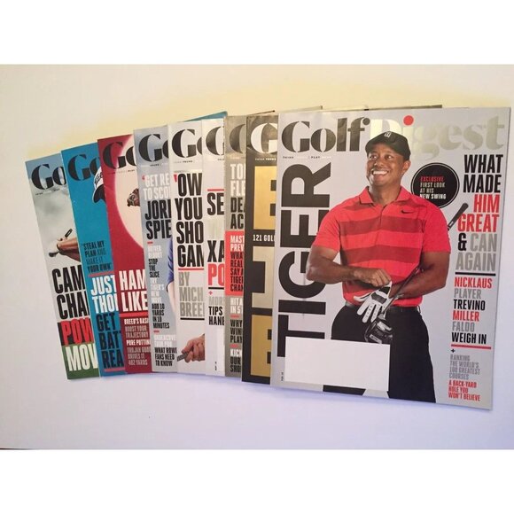 Golf Digest Magazine 2018 Lot Of 9 Tiger, Fleetwood, Xander Breed Spieth Hideki - Picture 1 of 16